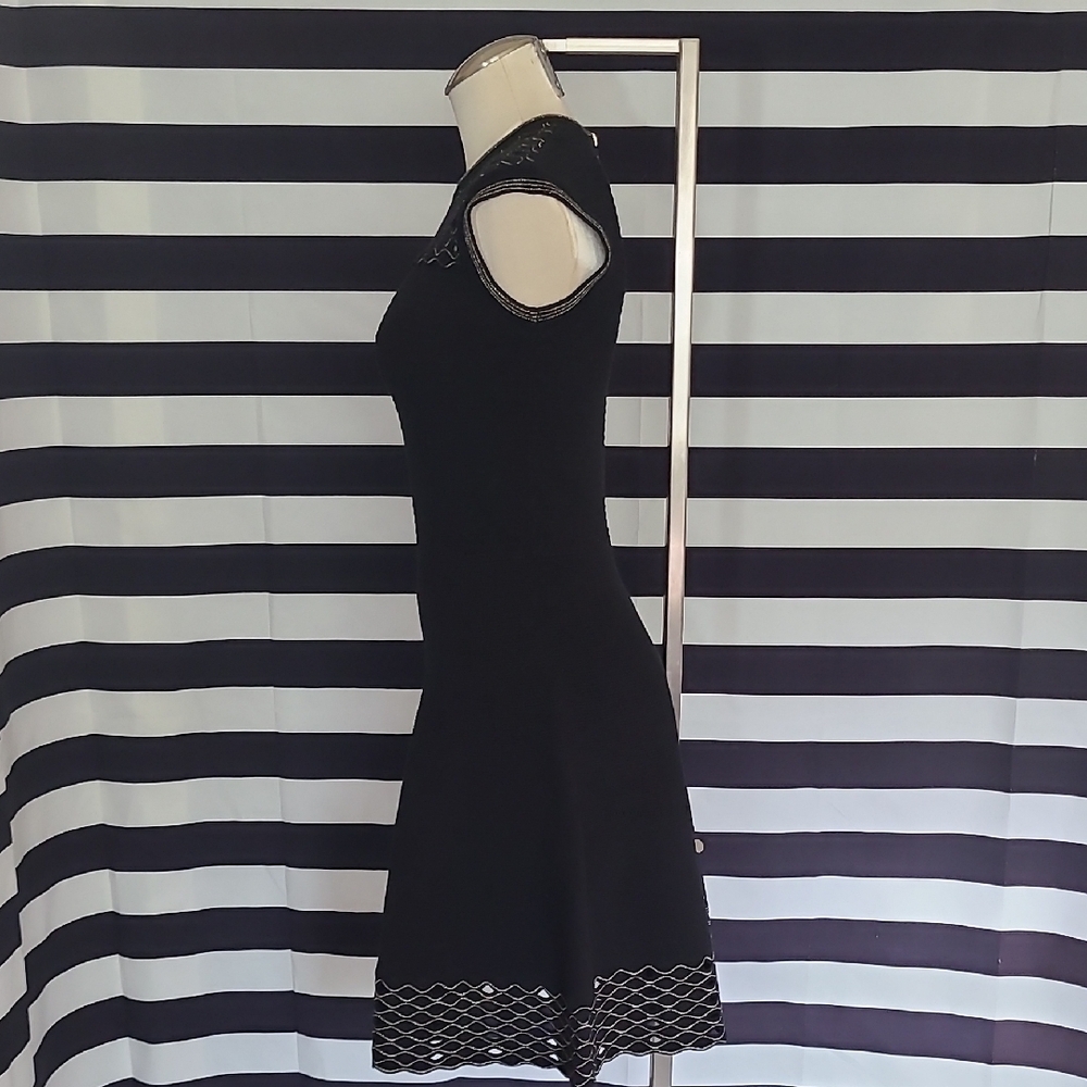 Elegant Black Sleeveless Dress - Picture 8 of 12
